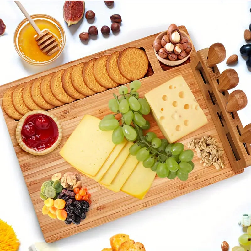 Premium Wooden Cheese Board Set