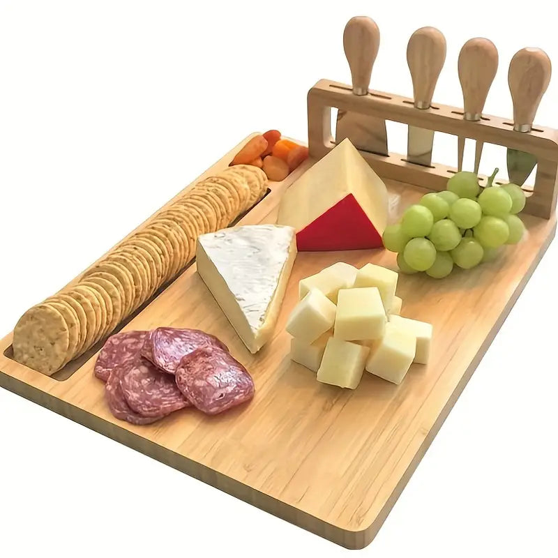 Premium Wooden Cheese Board Set