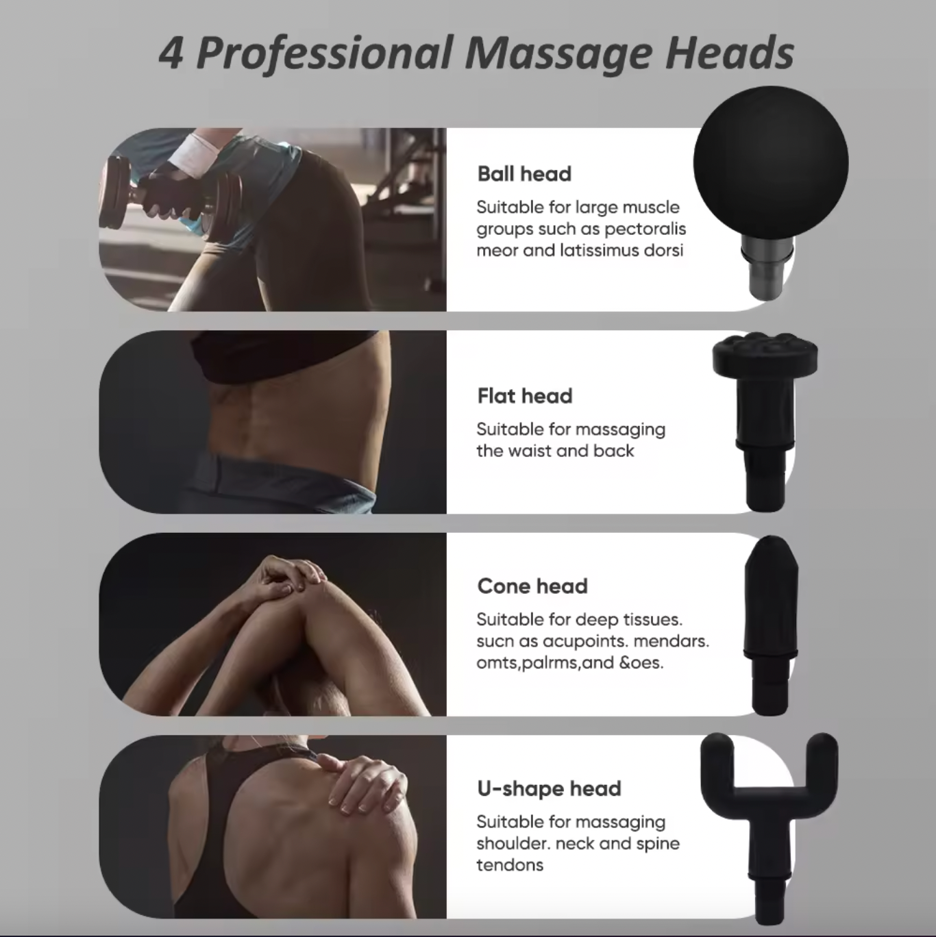 Massage Gun 6 Speeds Muscle Percussion