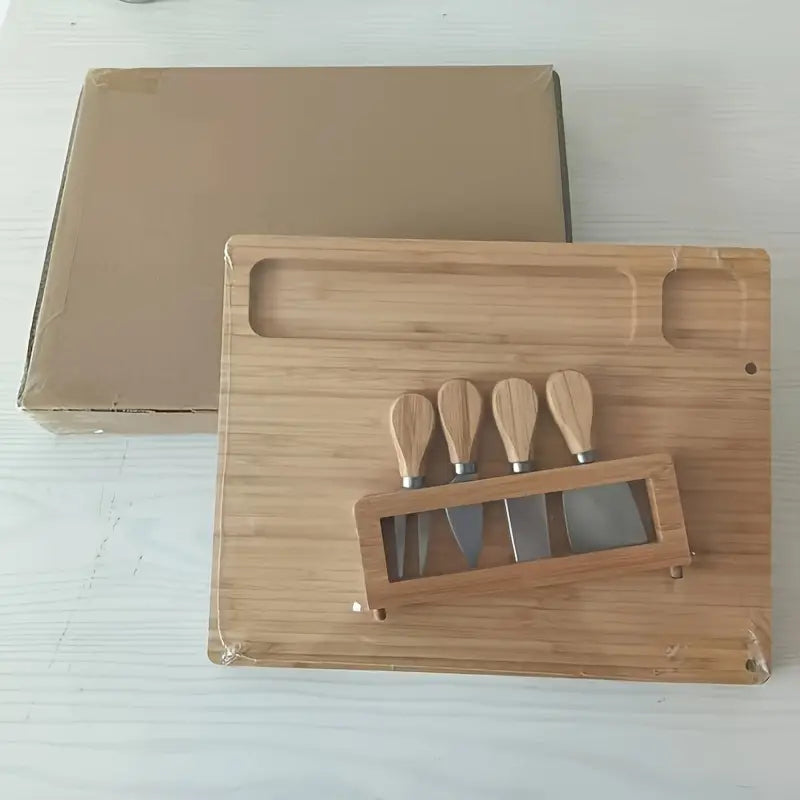 Premium Wooden Cheese Board Set