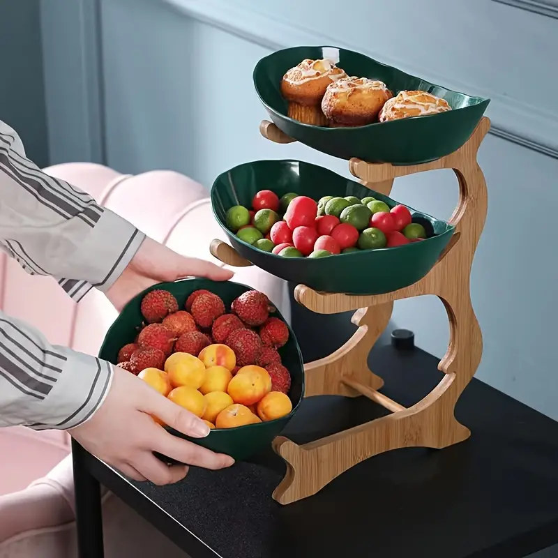 2/3-Tier Wooden Fruit Stand