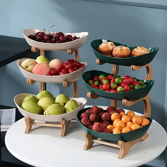 2/3-Tier Wooden Fruit Stand