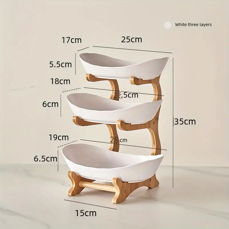 2/3-Tier Wooden Fruit Stand