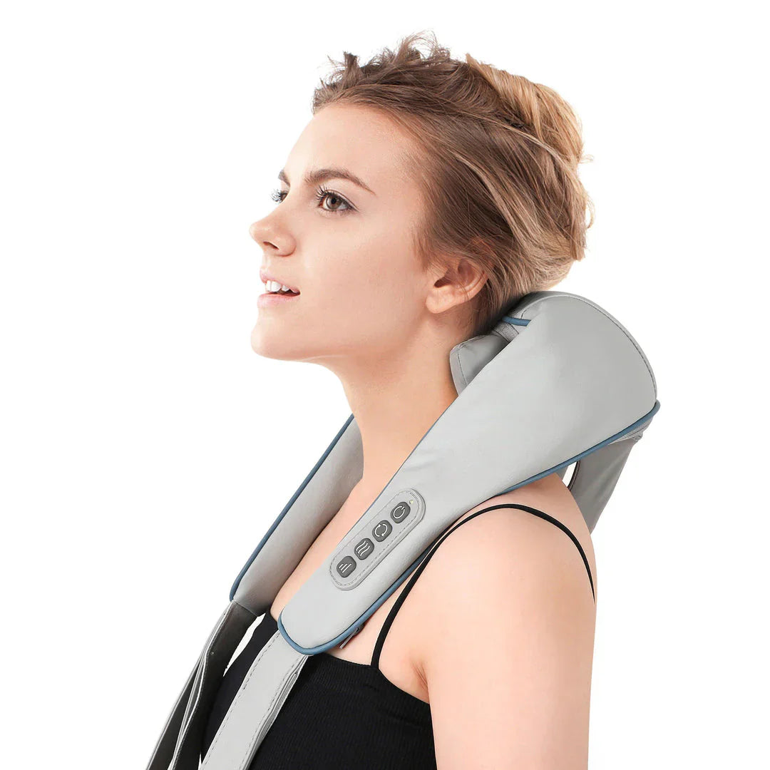 Neck and shoulder shiatsu massager