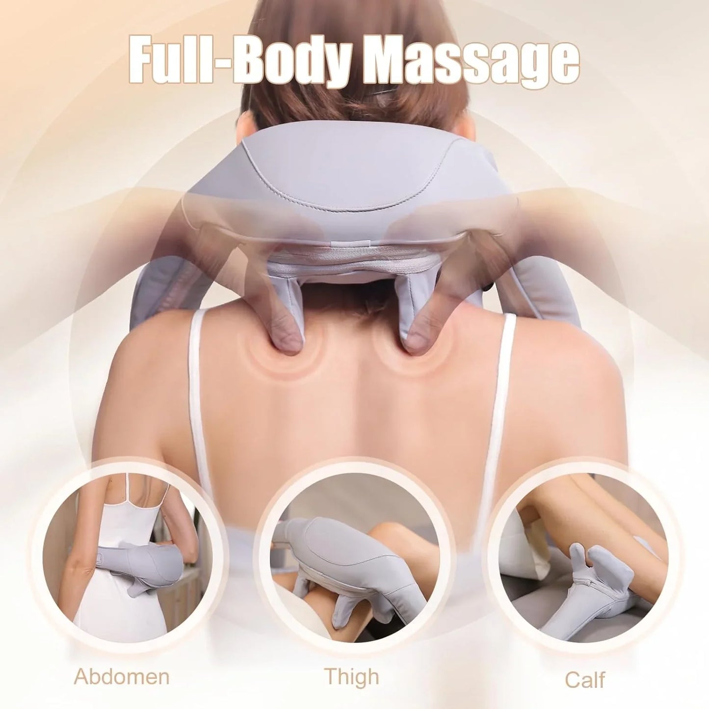 Neck and shoulder shiatsu massager